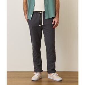 Marine Layer Men's Saturday Stretch Beach Pant in Faded Black Size Medium